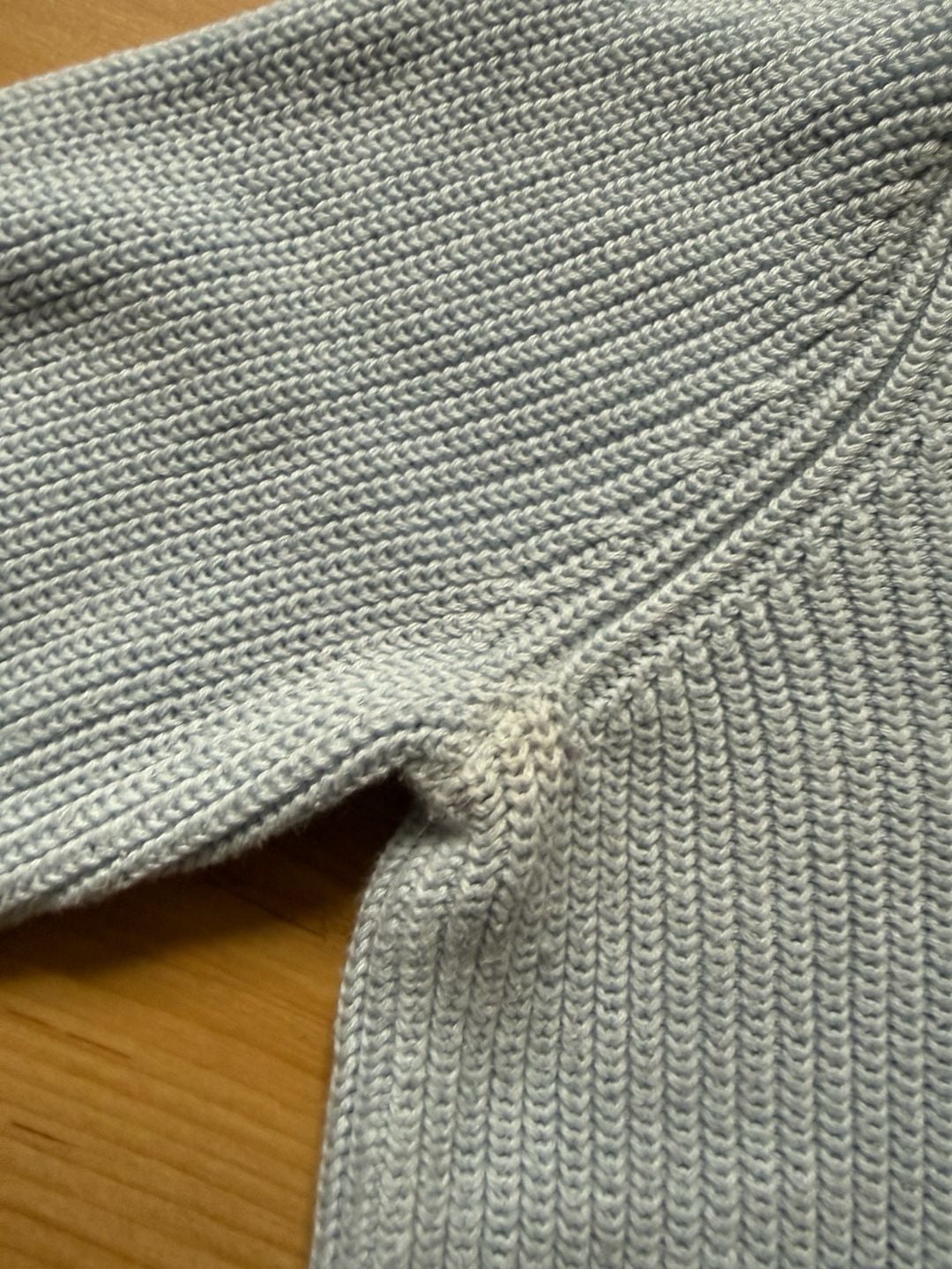 Lands' End Drifter Zip Hoodie Size M Light Blue Cotton Sweater 6