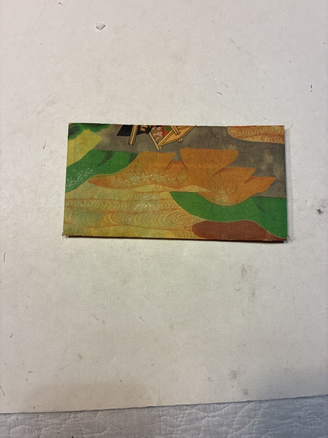 Vintage Japanese Paper Wallet Kyoto Yuzenzome Art Kabuki Actor Print 7