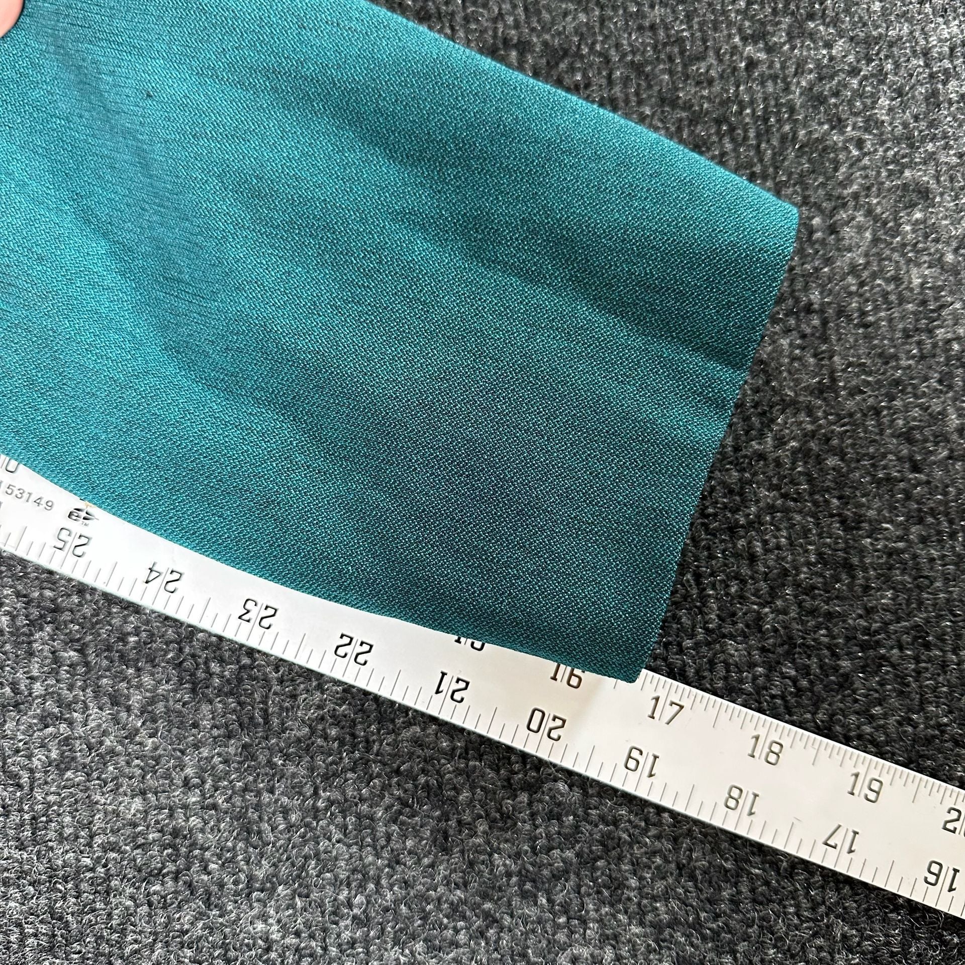 Kasper Collarless Open Blazer Size 16 Teal Green 7