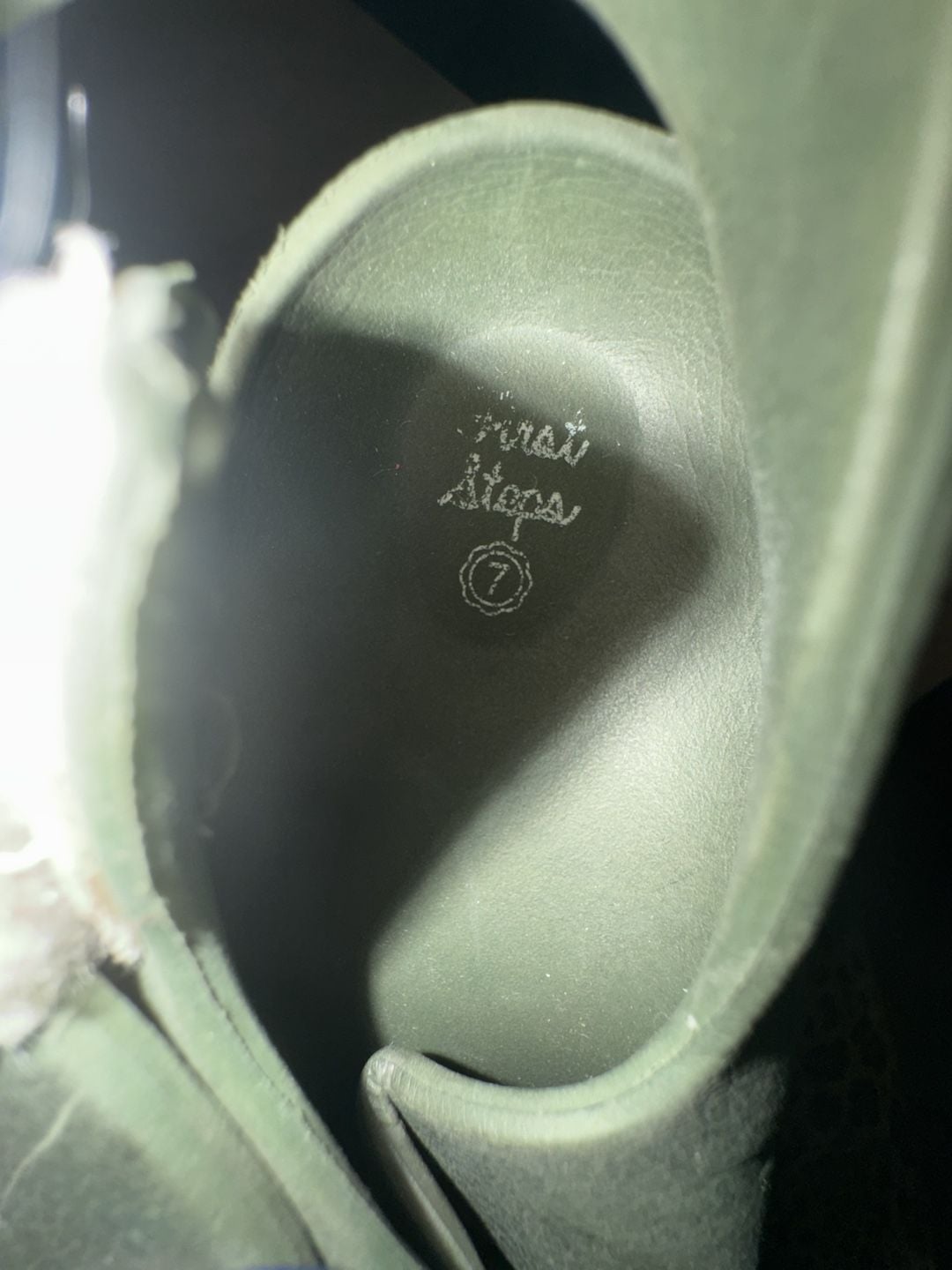 First Steps Olive Double Buckle Sandals Size 7 5