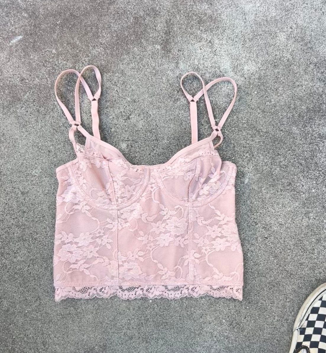 Urban Outfitters Balletcore Out From Under Corset Crop Top 2