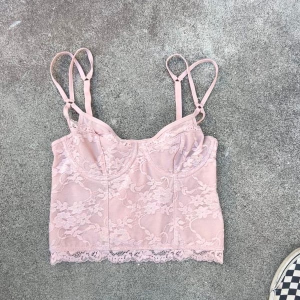 Urban Outfitters Balletcore Out From Under Corset Crop Top 