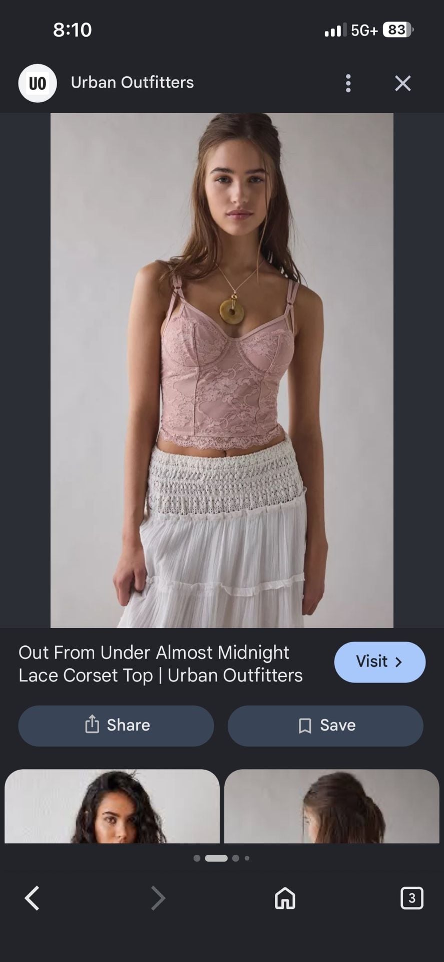 Urban Outfitters Balletcore Out From Under Corset Crop Top 5