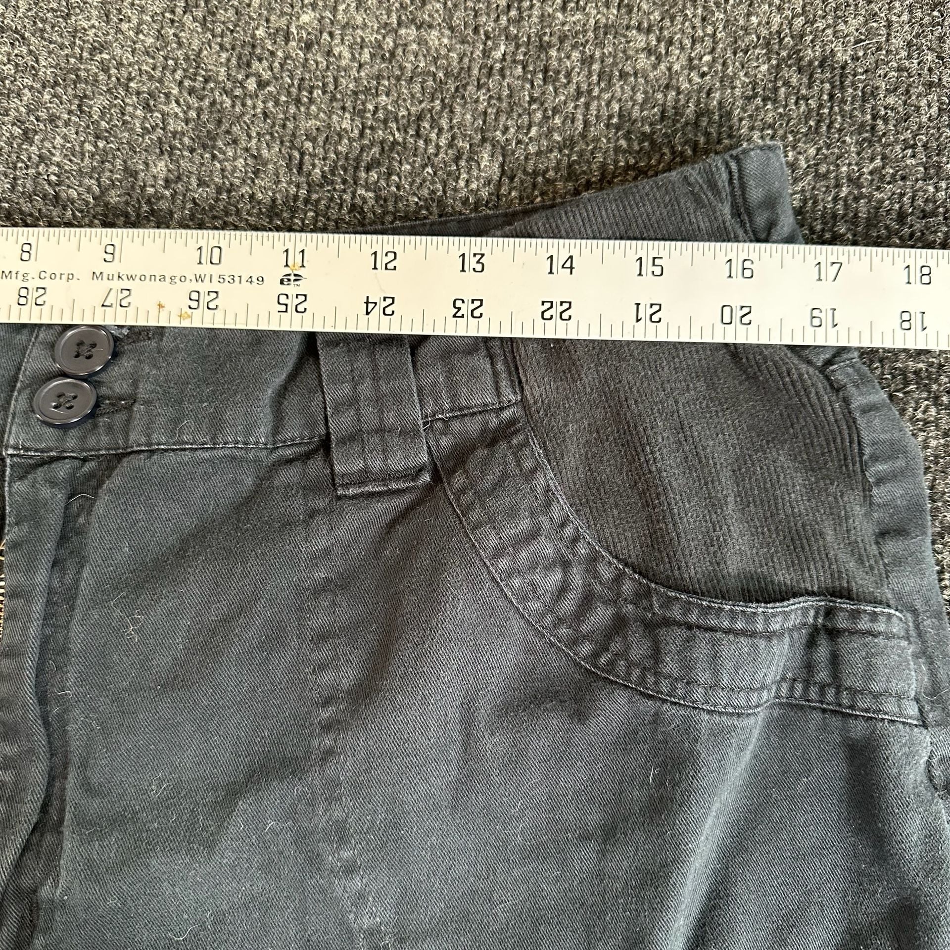 Maternity Woman Within Cargo Pants Size 16W Black Cotton Natural Fit 5