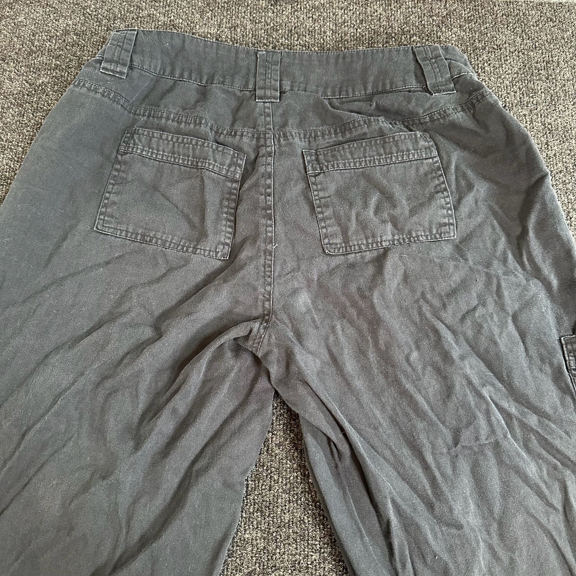 Maternity Woman Within Cargo Pants Size 16W Black Cotton Natural Fit 6