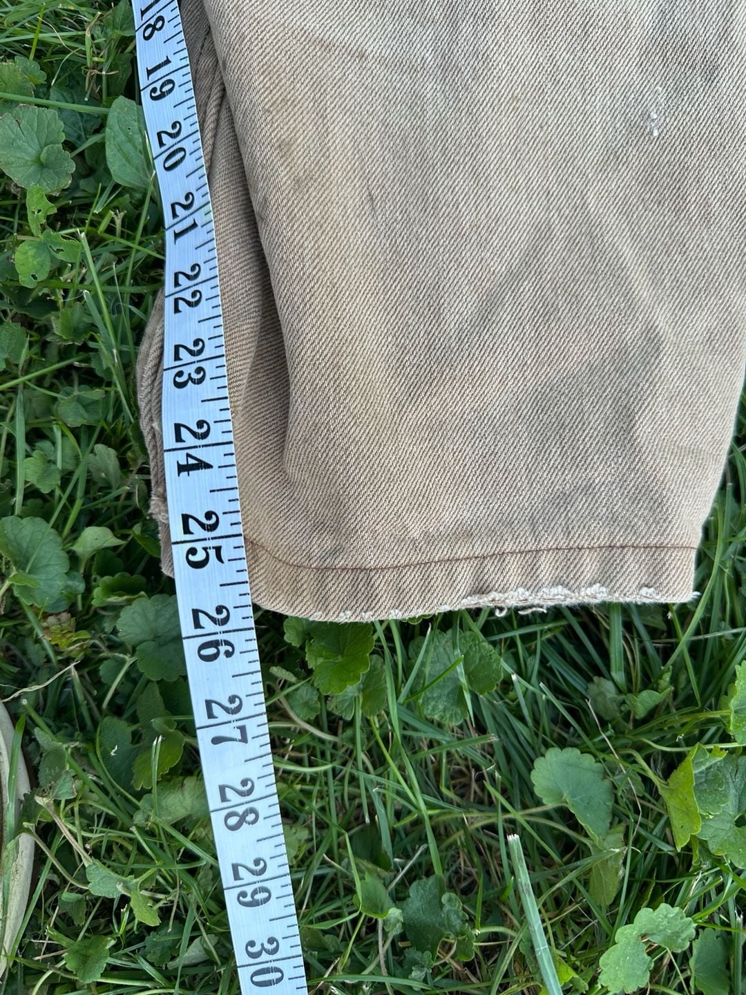 Eddie Bauer Vintage Distressed Brown Cotton Work Pants Thrashed Grunge 7