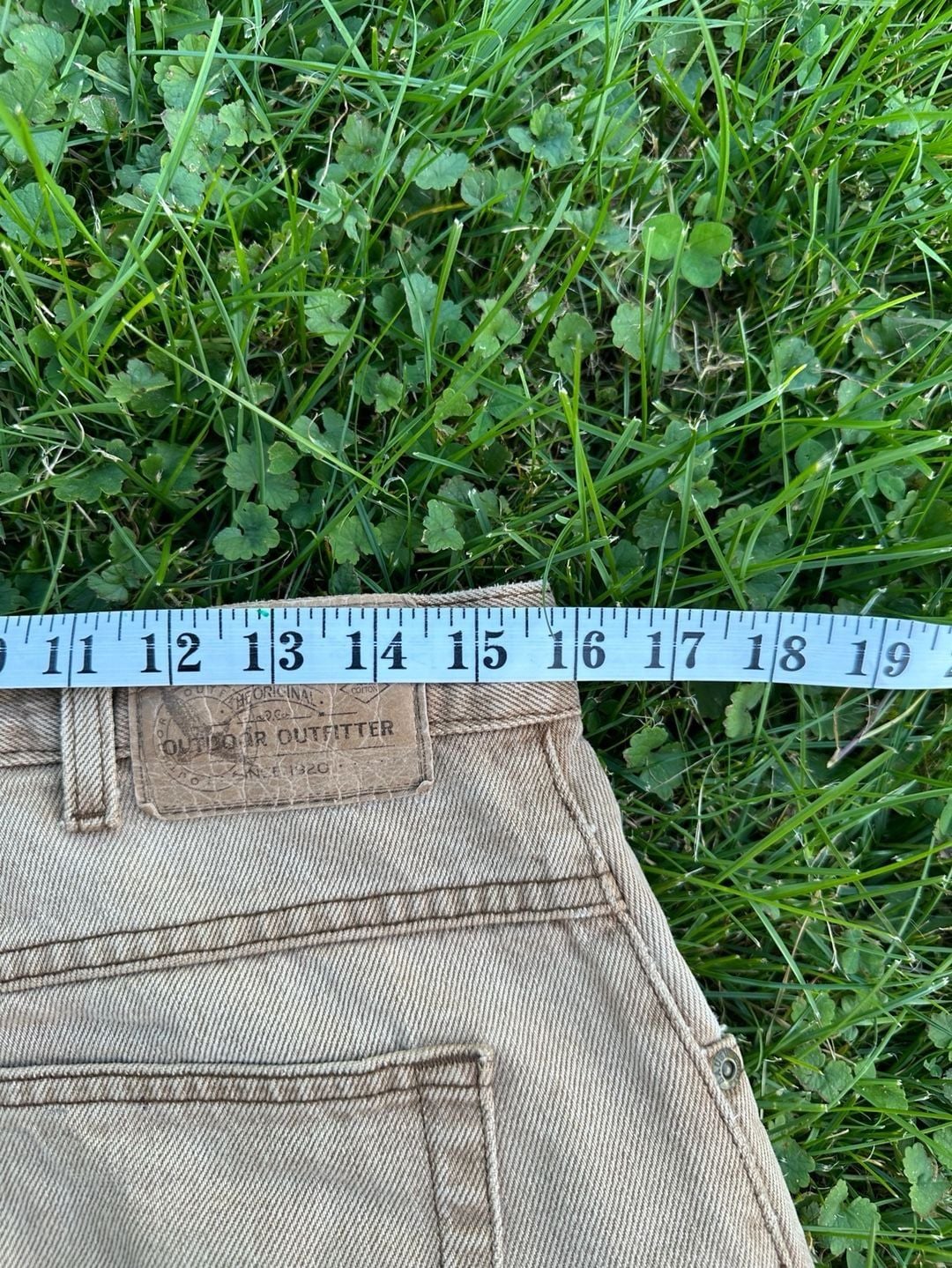 Eddie Bauer Vintage Distressed Brown Cotton Work Pants Thrashed Grunge 8