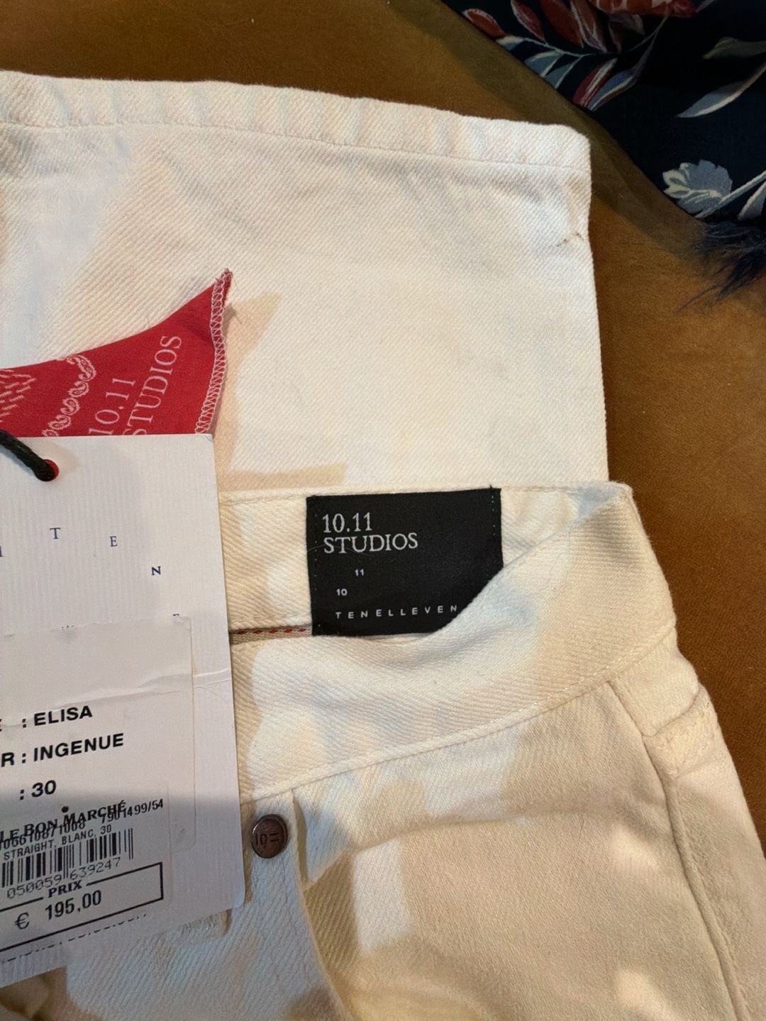 10.11 Studios Elisa Straight Jean Size 30 White Ingenue New With Tags 2