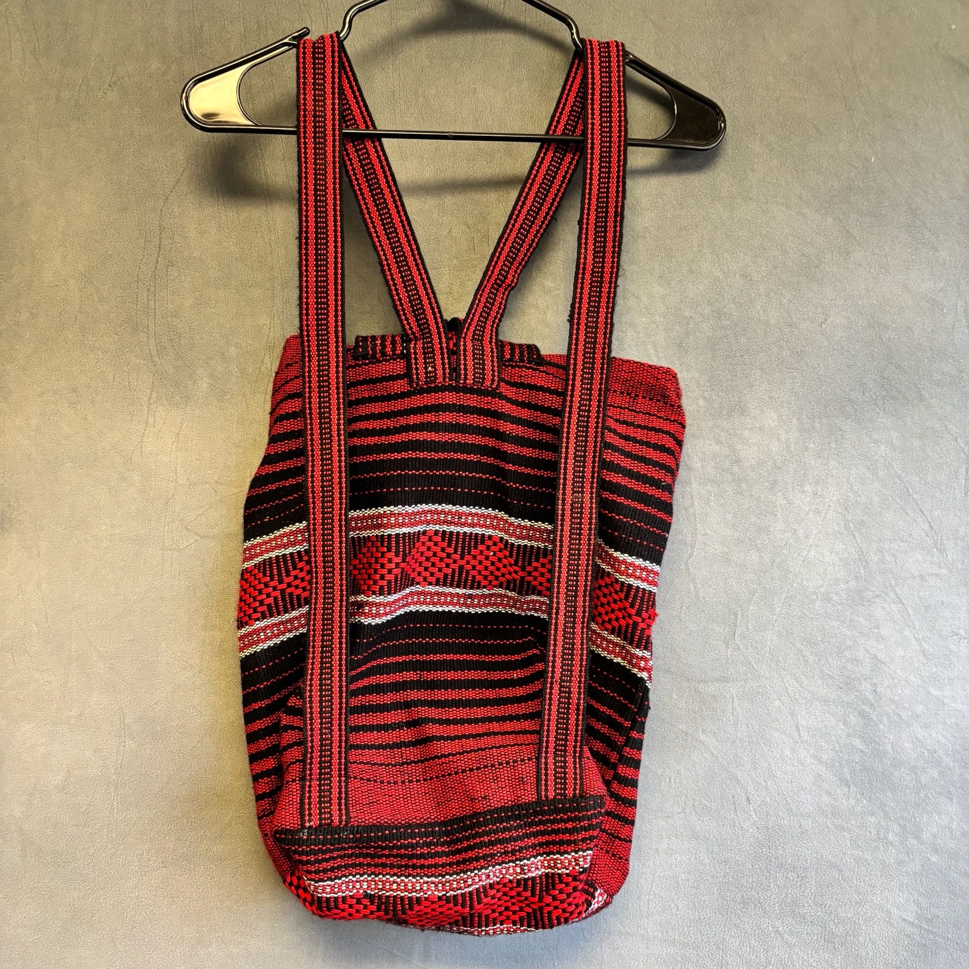 San Francisco 49ers Mexican Drug Rug Woven Backpack Striped Logo 6