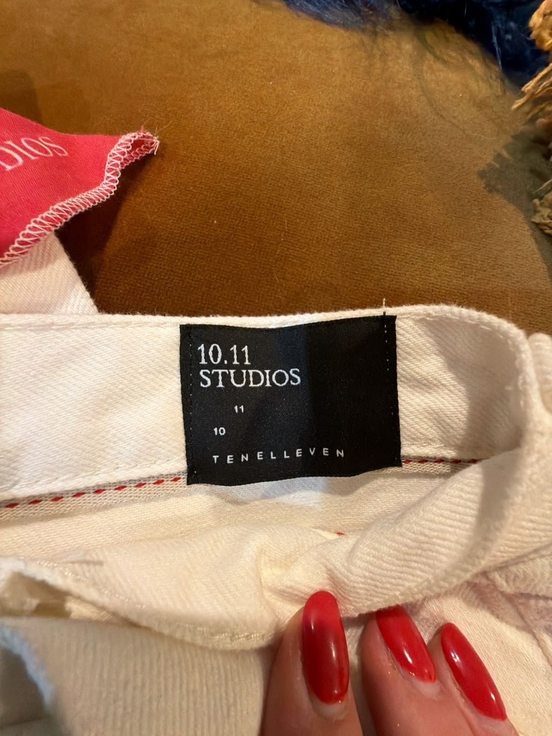 10.11 Studios Elisa Straight Jean Size 30 White Ingenue New With Tags 5