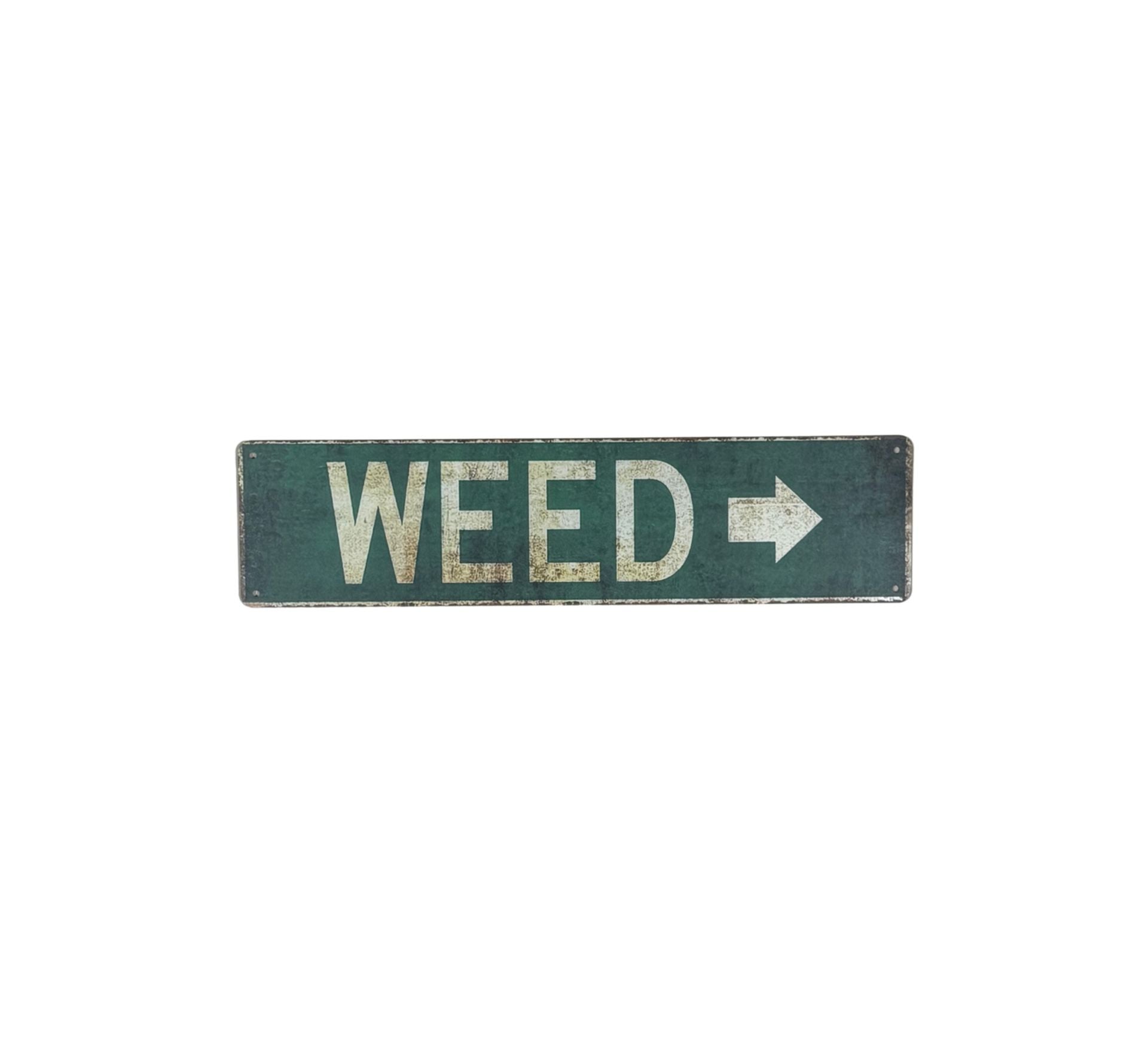 New Metal WEED Aluminum Street Sign 1