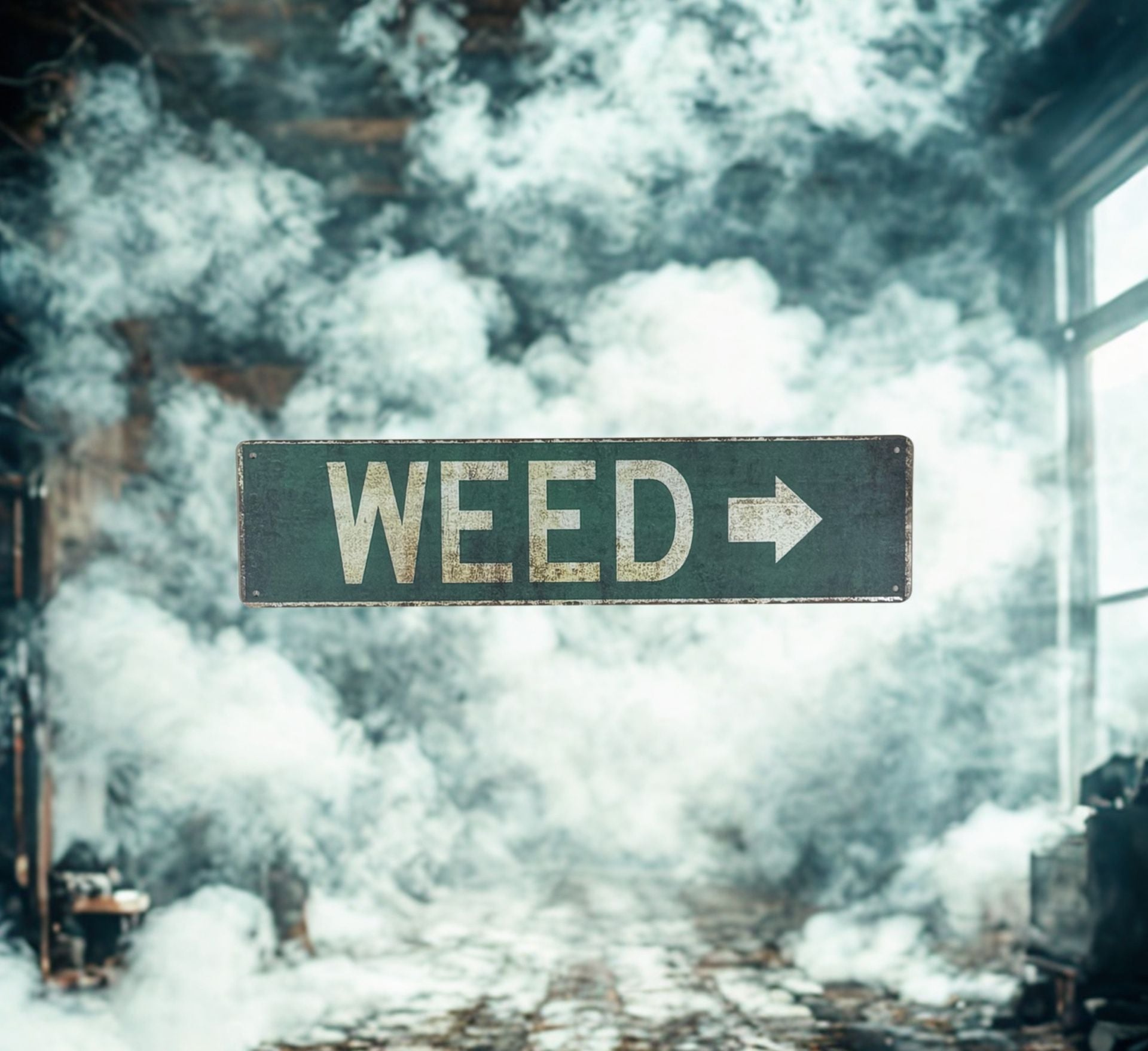 New Metal WEED Aluminum Street Sign 2