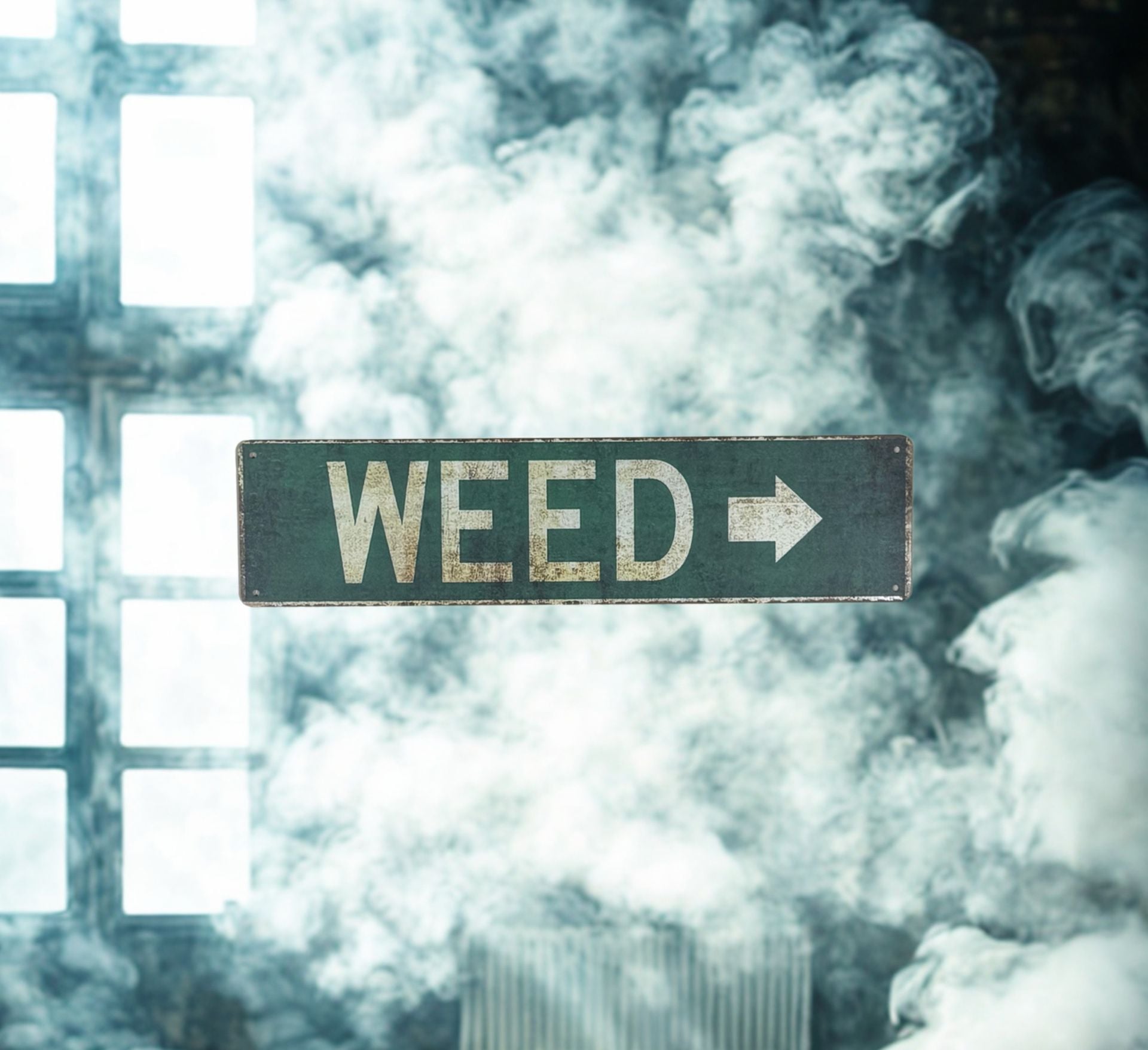 New Metal WEED Aluminum Street Sign 3