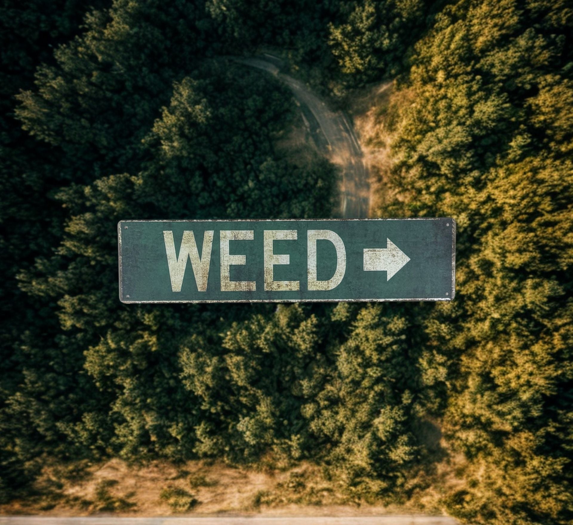 New Metal WEED Aluminum Street Sign 4