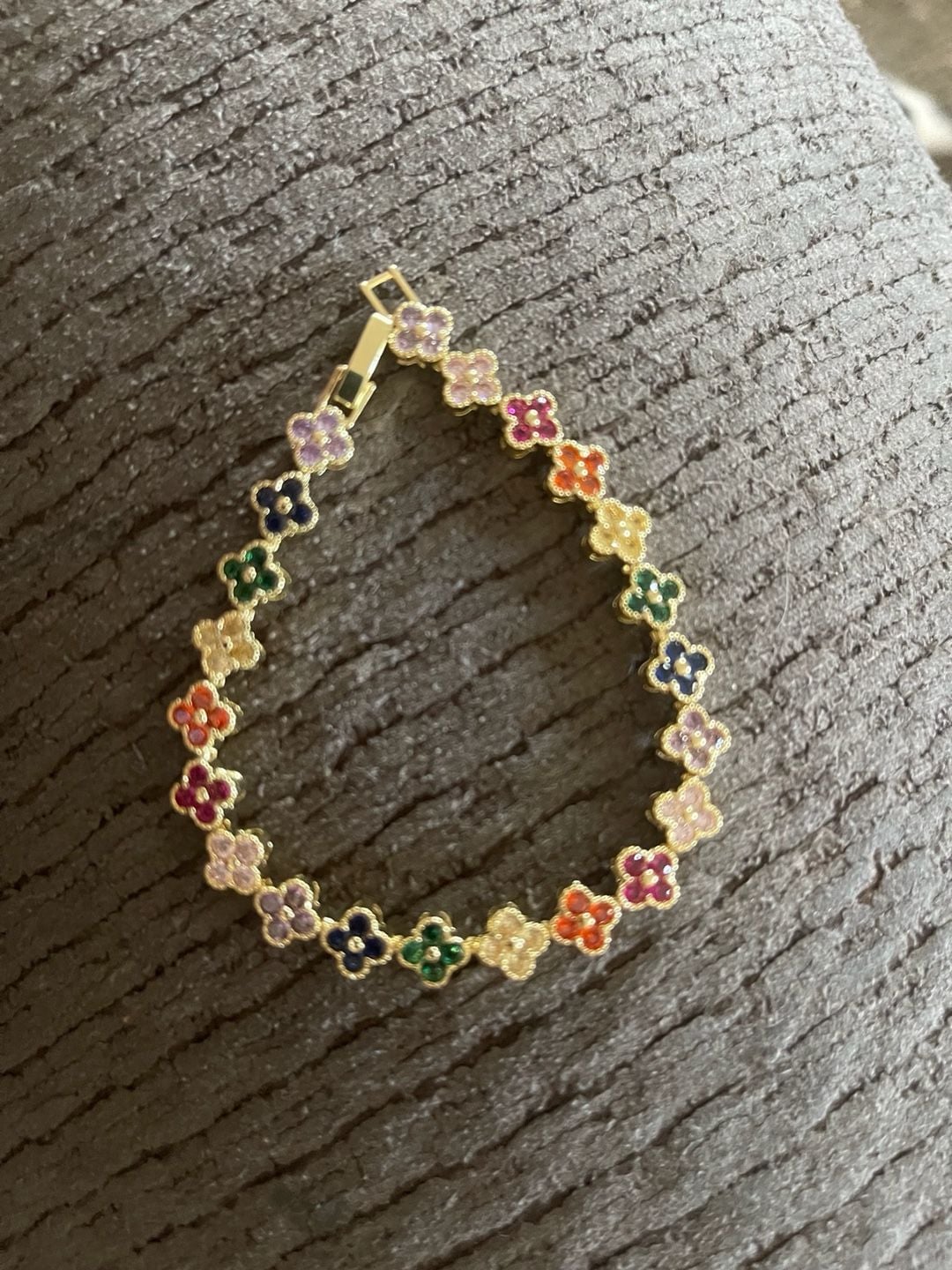 bohemian multicolor flower bracelet 2
