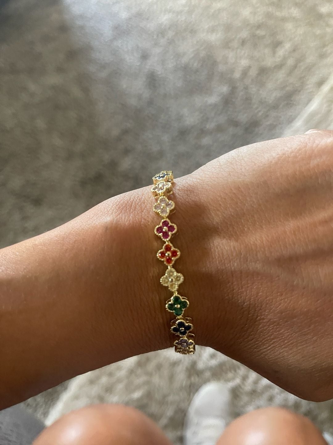 bohemian multicolor flower bracelet 3