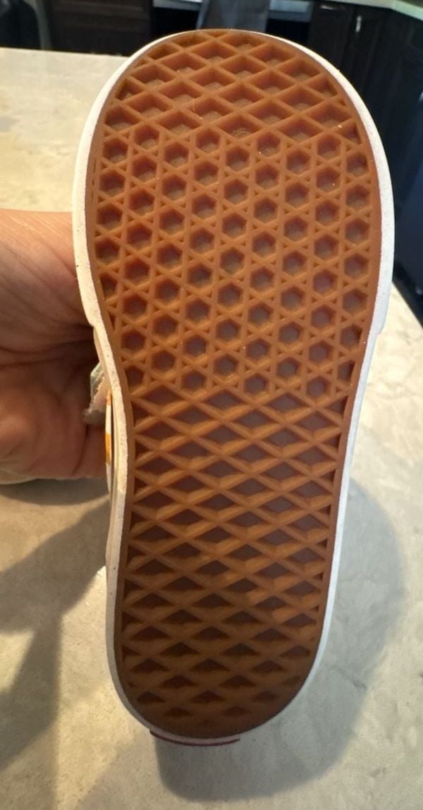 Vans Classic Slip-On Rainbow Checkerboard Toddler Size 8 4