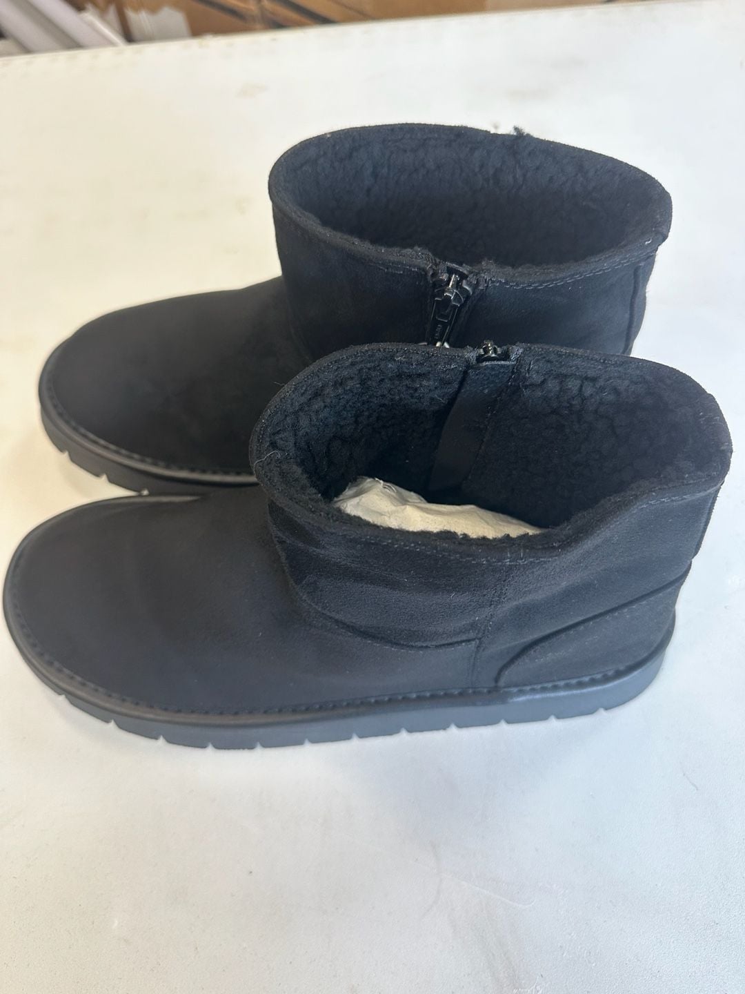 Universal Thread Cozy Ankle Boots Size 11 Black 3