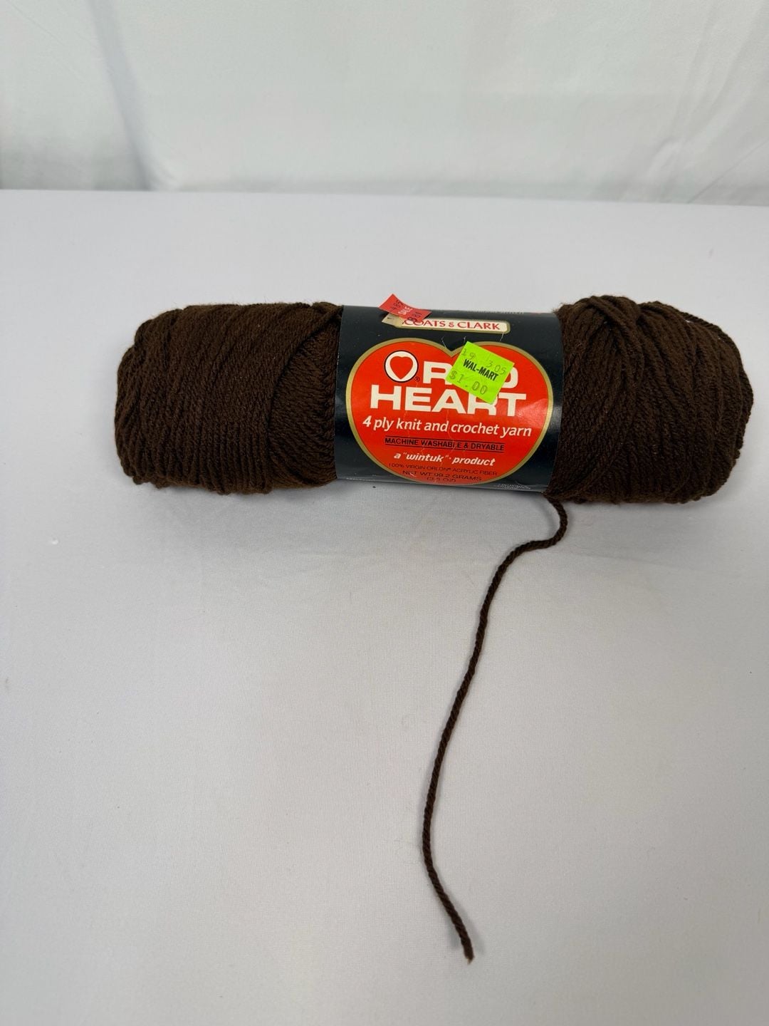 Coats & Clark Red Heart 4 Ply Knit and Crochet Yarn 365 Coffee 3.5 Oz 1