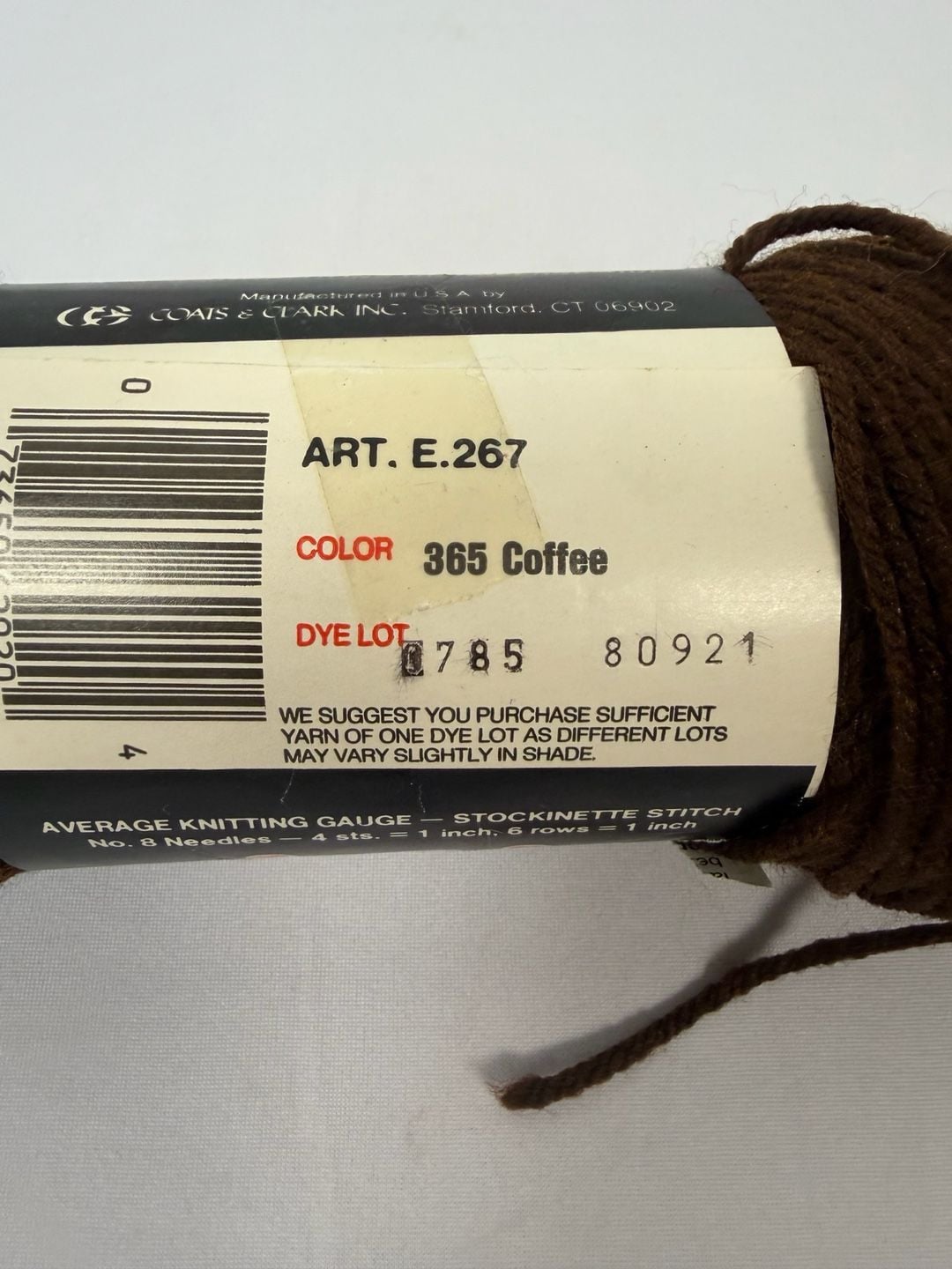 Coats & Clark Red Heart 4 Ply Knit and Crochet Yarn 365 Coffee 3.5 Oz 2