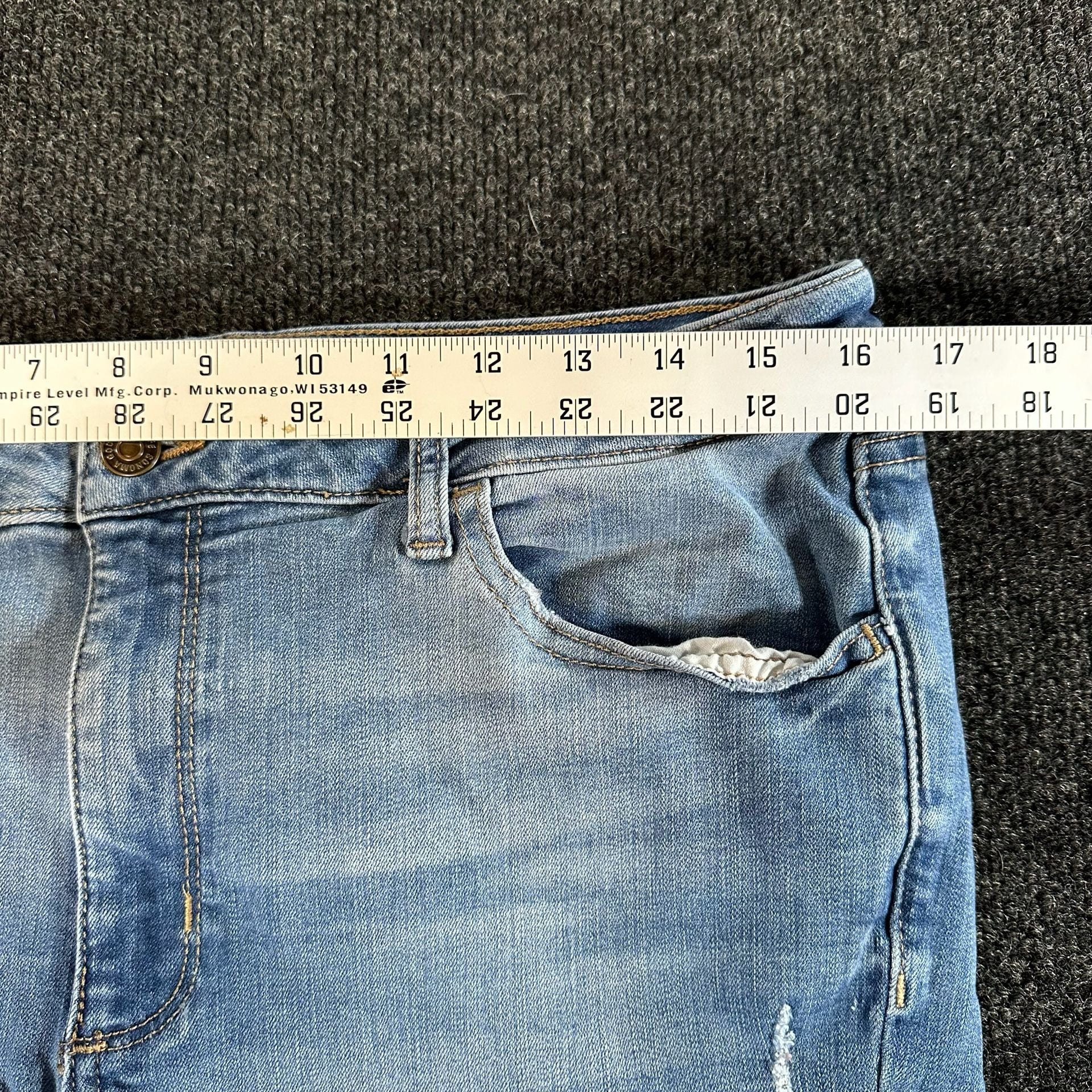 Sonoma Skinny Jeans Size 16R Light Wash Distressed 5