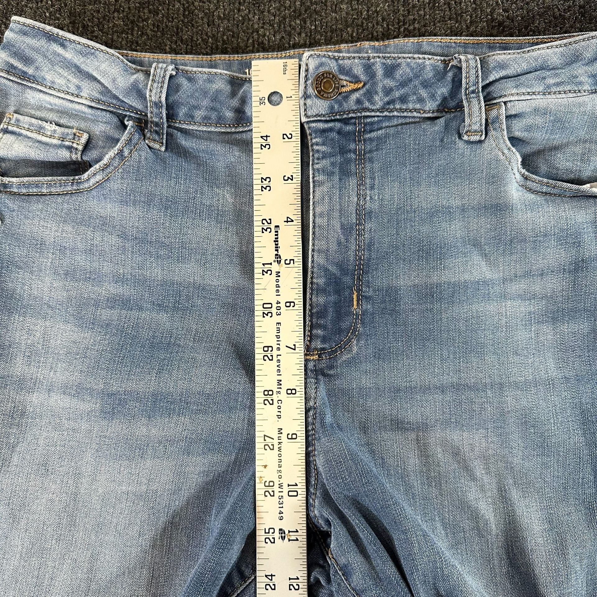 Sonoma Skinny Jeans Size 16R Light Wash Distressed 6