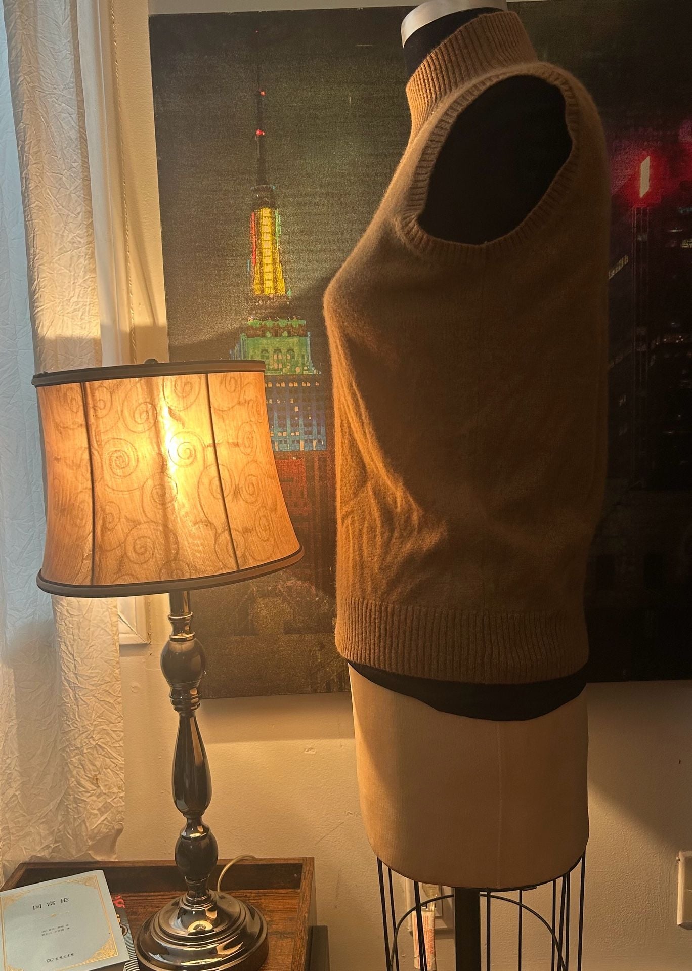 Saks Fifth Avenue Cashmere Turtleneck Sleeveless Sweater Brown 3