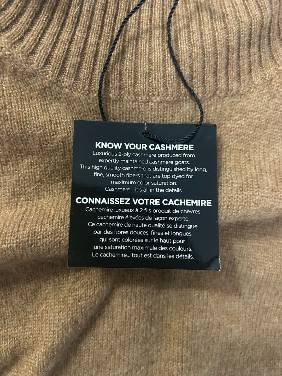 Saks Fifth Avenue Cashmere Turtleneck Sleeveless Sweater Brown 11
