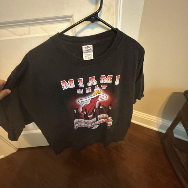 Delta Pro Weight Miami Heat 2006 NBA Champions T-Shirt Size XL Black