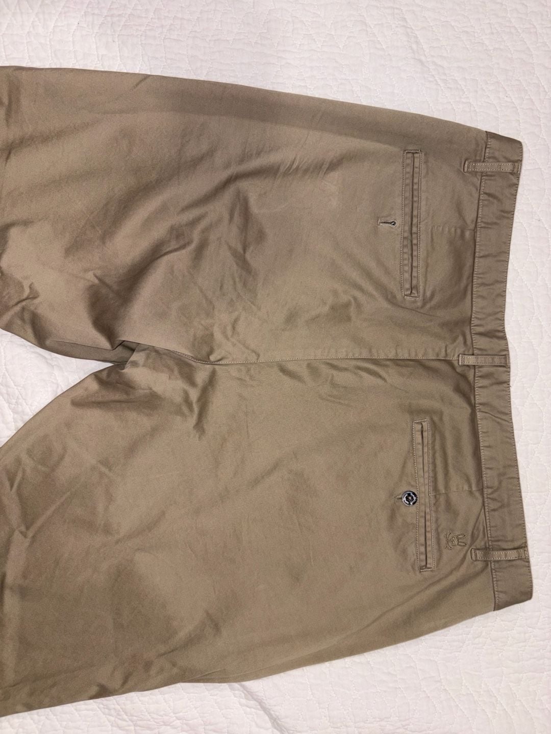 Psycho Bunny Men’s Chino Pants Size 38 Tan Khaki Straight Leg Embroidered Logo 15