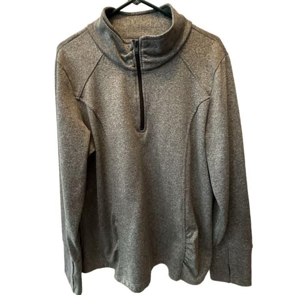C9 Champion Quarter Zip Pullover Size M Gray Athletic Long Sleeve