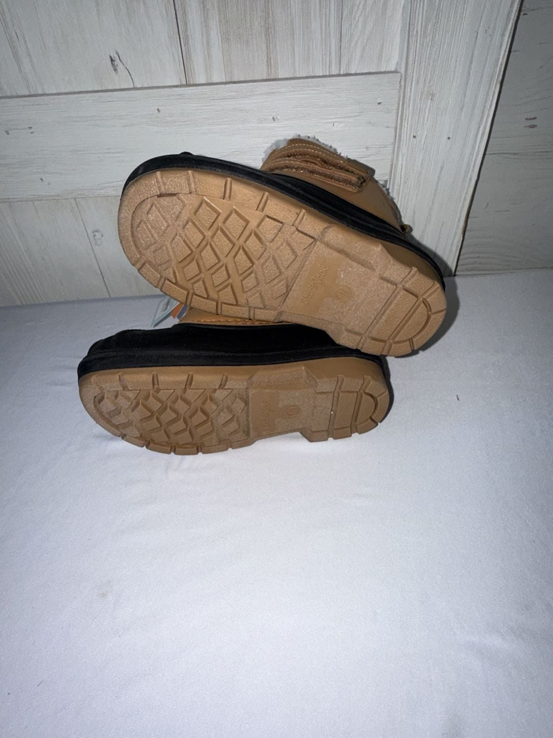 Cat & Jack Denver Waterproof Winter Snow Boots Size 11 Cognac Brown 6