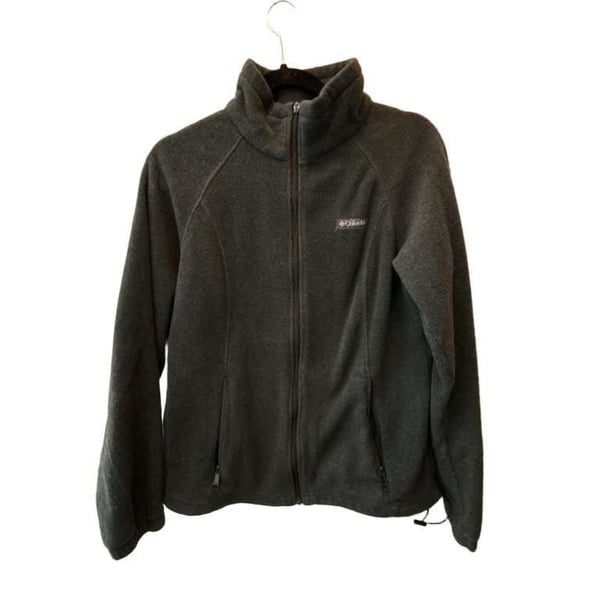 Columbia Benton Springs Full Zip Fleece Jacket Size L Gray