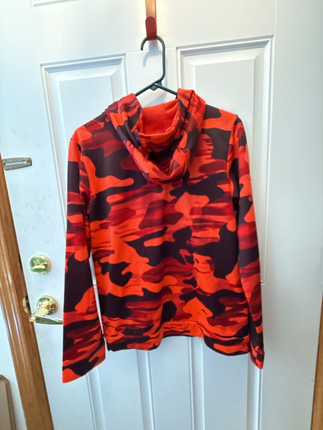 Under Armour Fleece Hoodie Size YXL Red Camo Pullover 5