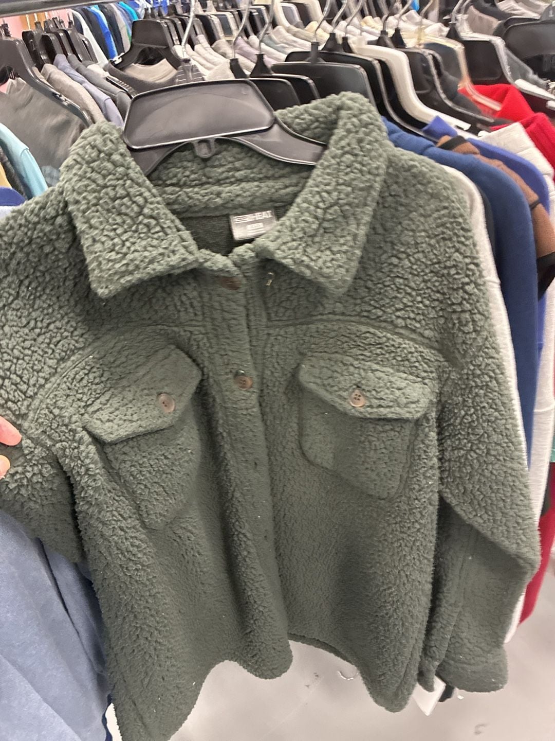 32 Degrees Heat Sherpa Jacket XS/S Green 2