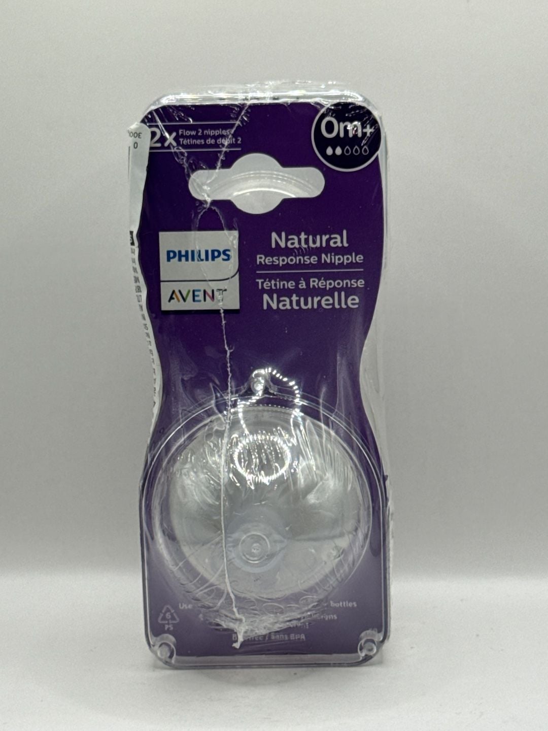 Philips Avent Natural Response Nipple Flow 2 2-Pack 0M+ 1