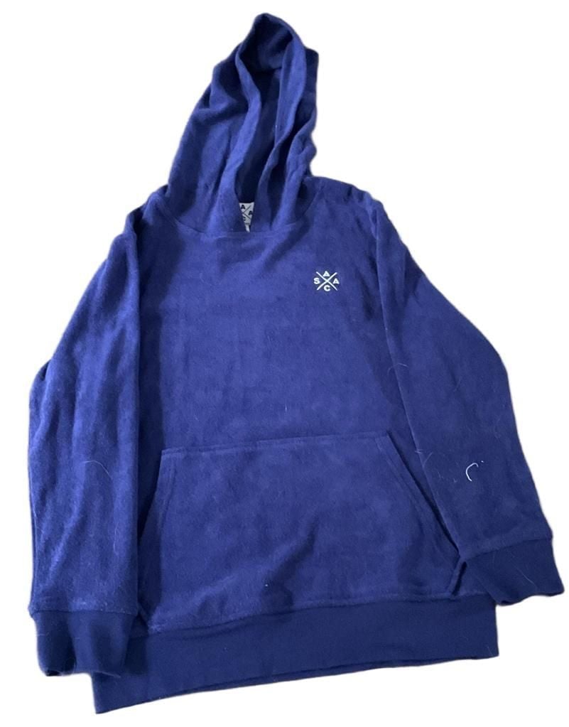 Andy Cohen x Sant and Abel Hoodie Size 9-10 Blue Terry Cotton 2