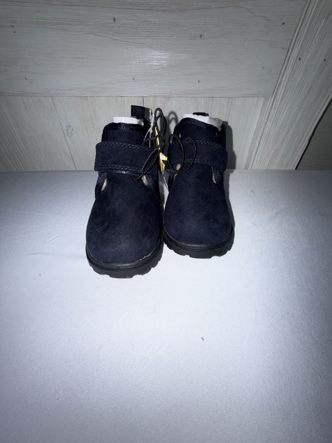 Cat & Jack Magnus Boots Size 6 Navy Blue Suede Ankle Chukka 4