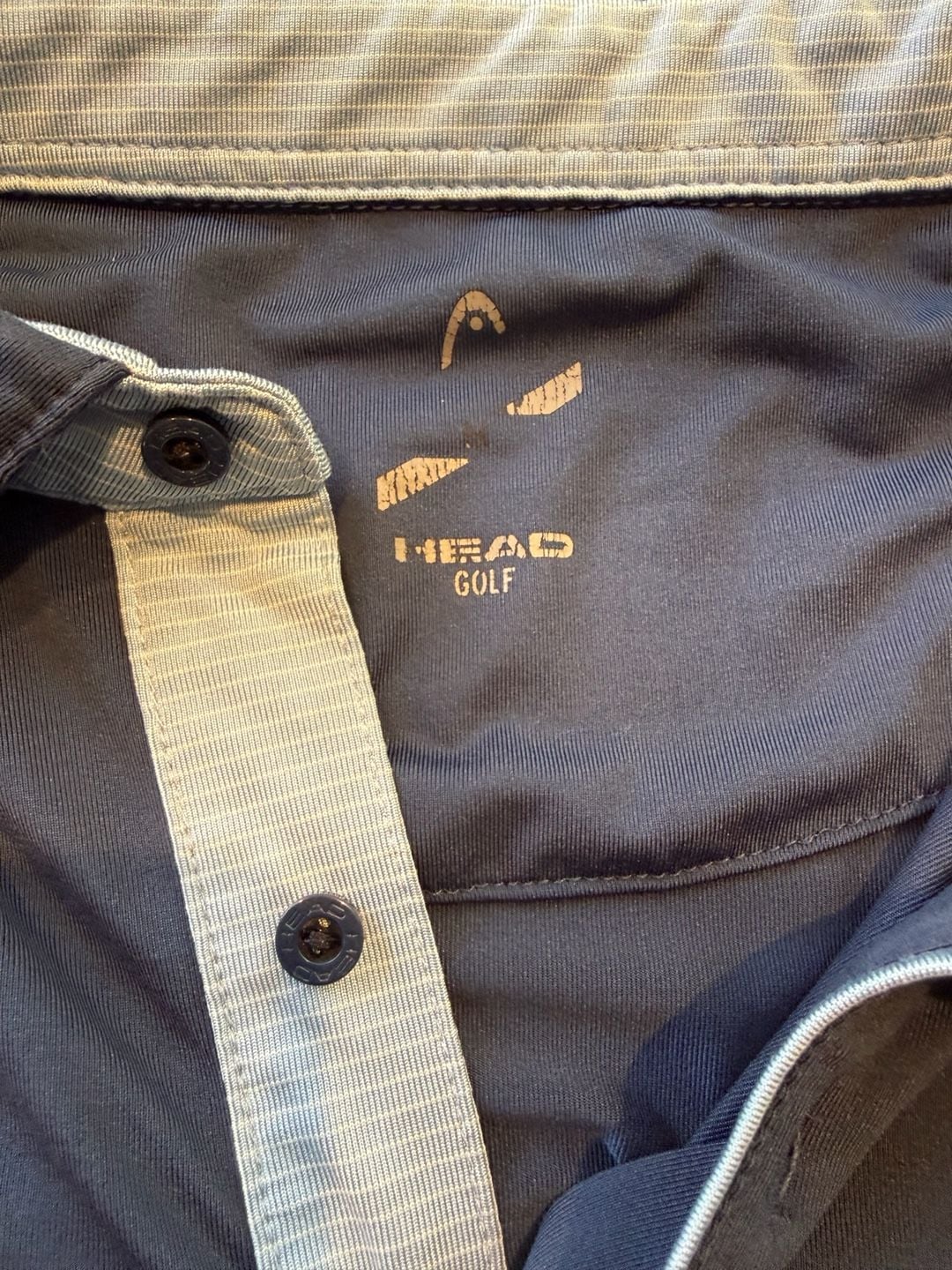 Head Golf Polo Shirt Size M Navy Blue Performance Stretch Short Sleeve 5