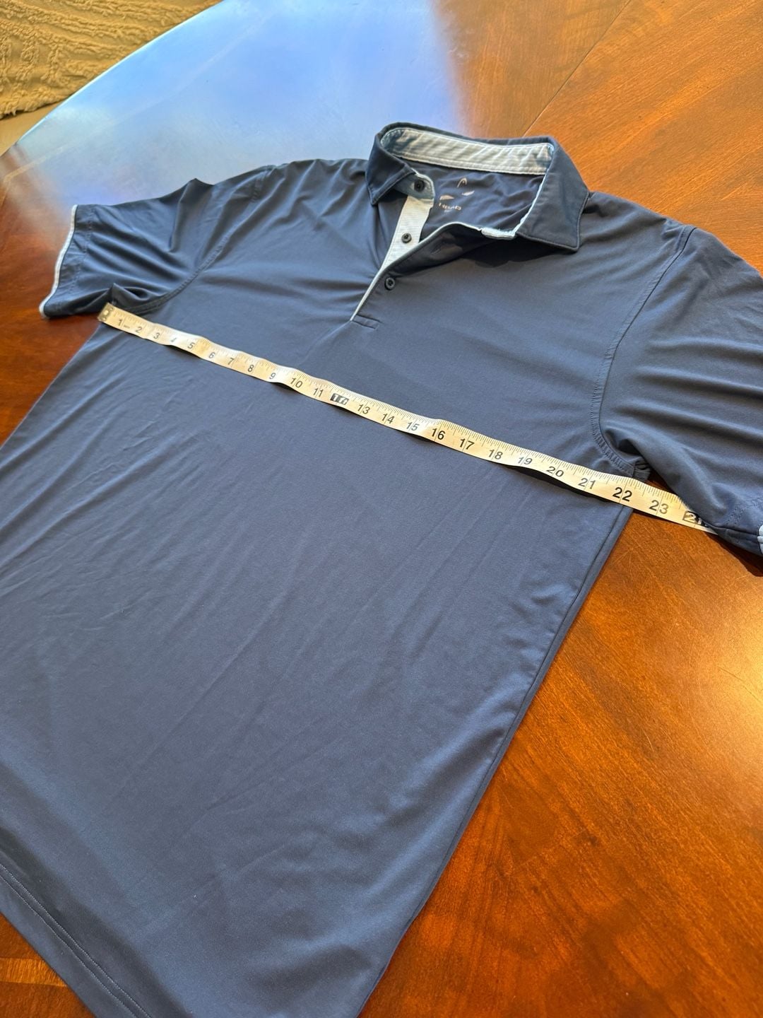 Head Golf Polo Shirt Size M Navy Blue Performance Stretch Short Sleeve 7