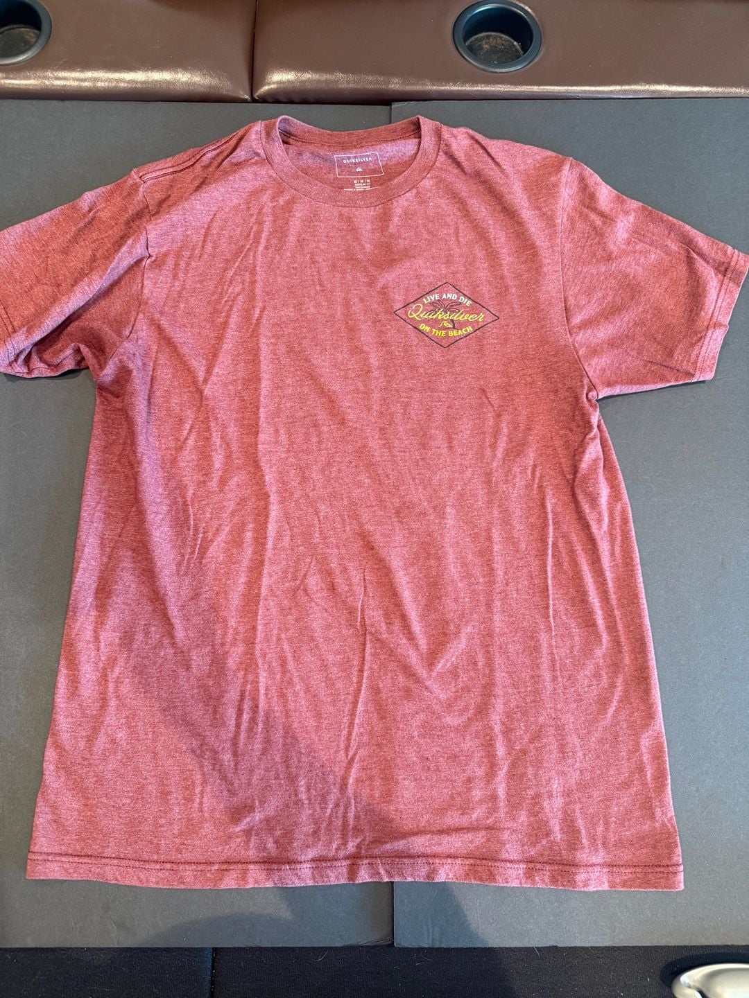 Quiksilver Live And Die T-Shirt Size M Red 2