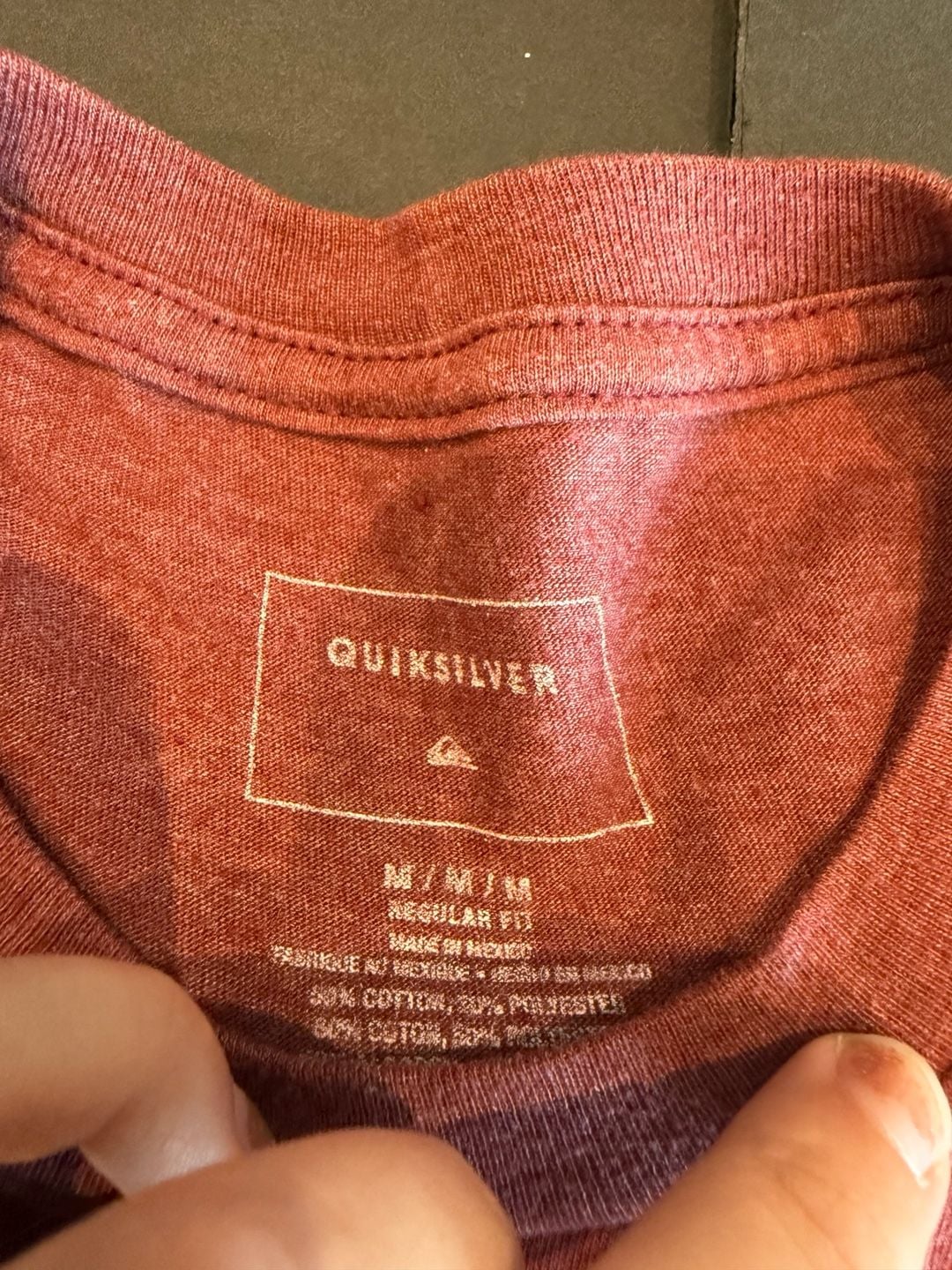 Quiksilver Live And Die T-Shirt Size M Red 4