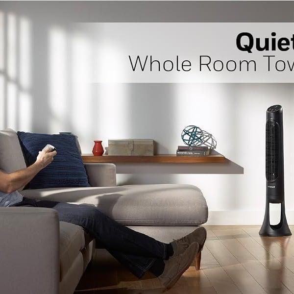 Honeywell QuietSet 8 Whole Room Tower Fan Black HYF290B