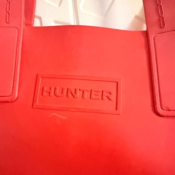 Hunter for Target Red Rubber Tote Bag