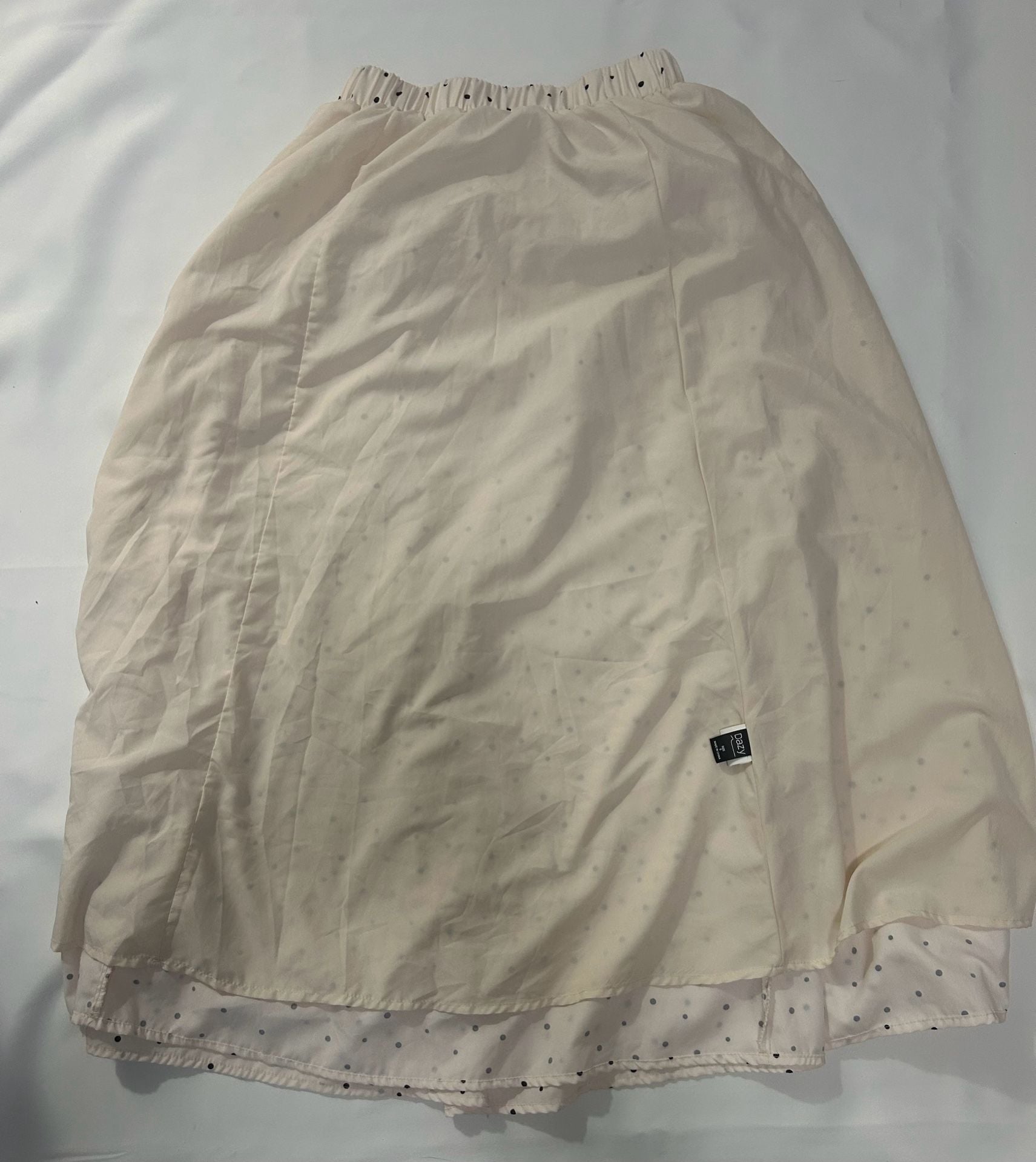 DAZY Women's Solid Color Elastic Waist Casual Versatile Daily Wear Skirt 7