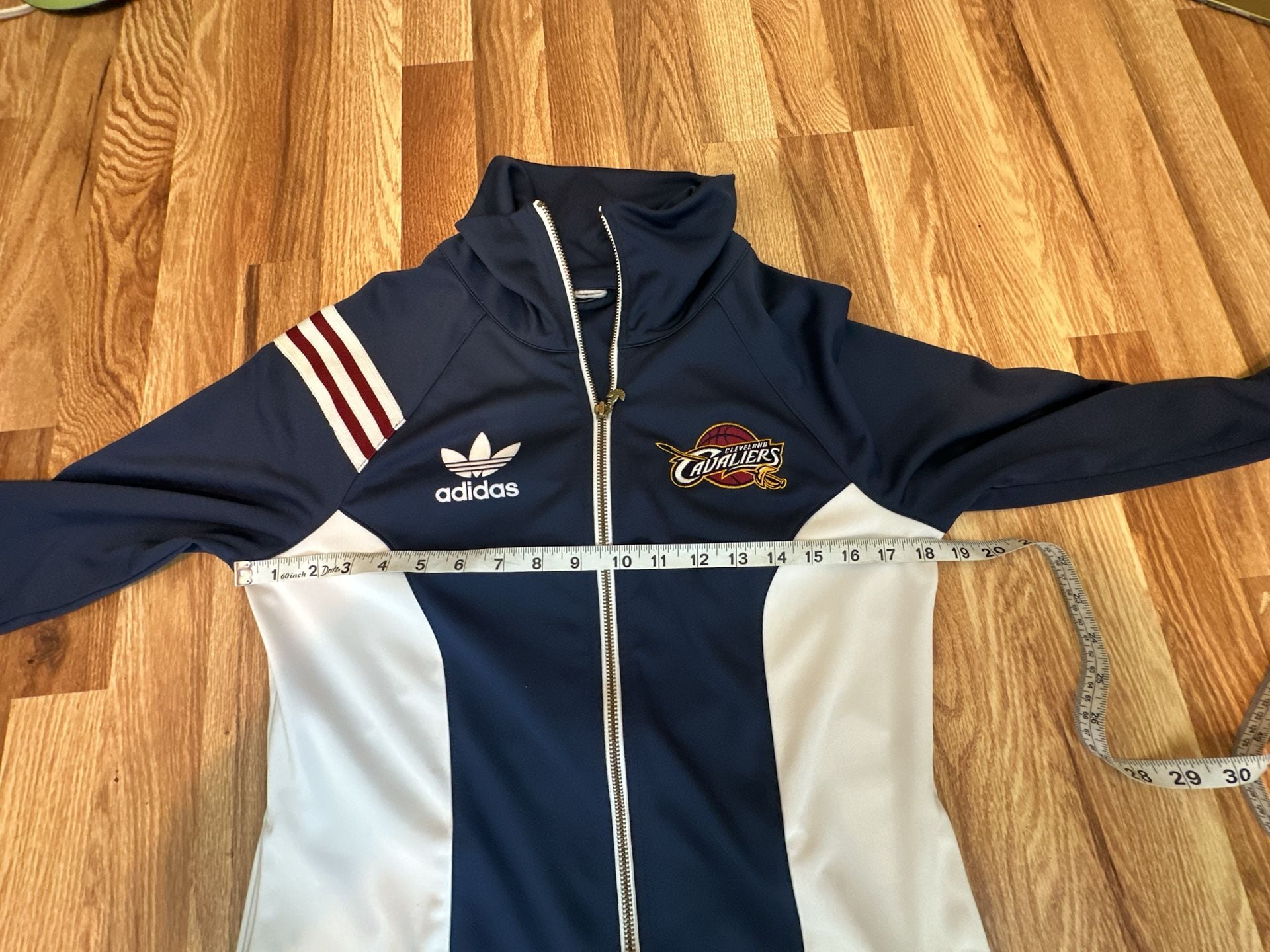 Adidas Cleveland Cavaliers Track Jacket Navy Blue White NBA 7