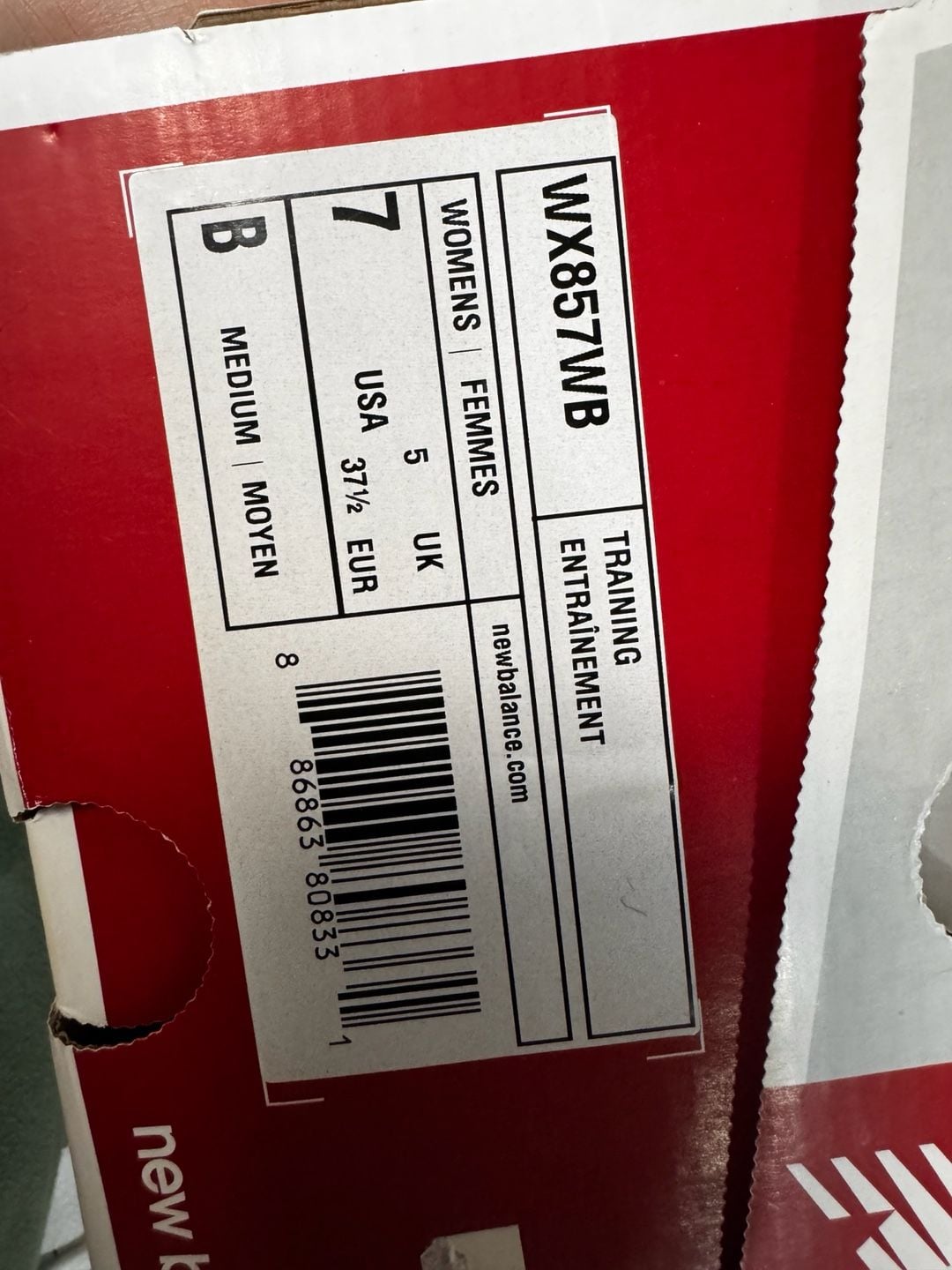New Balance 857v1 Training Shoes Size 7 White Blue 2