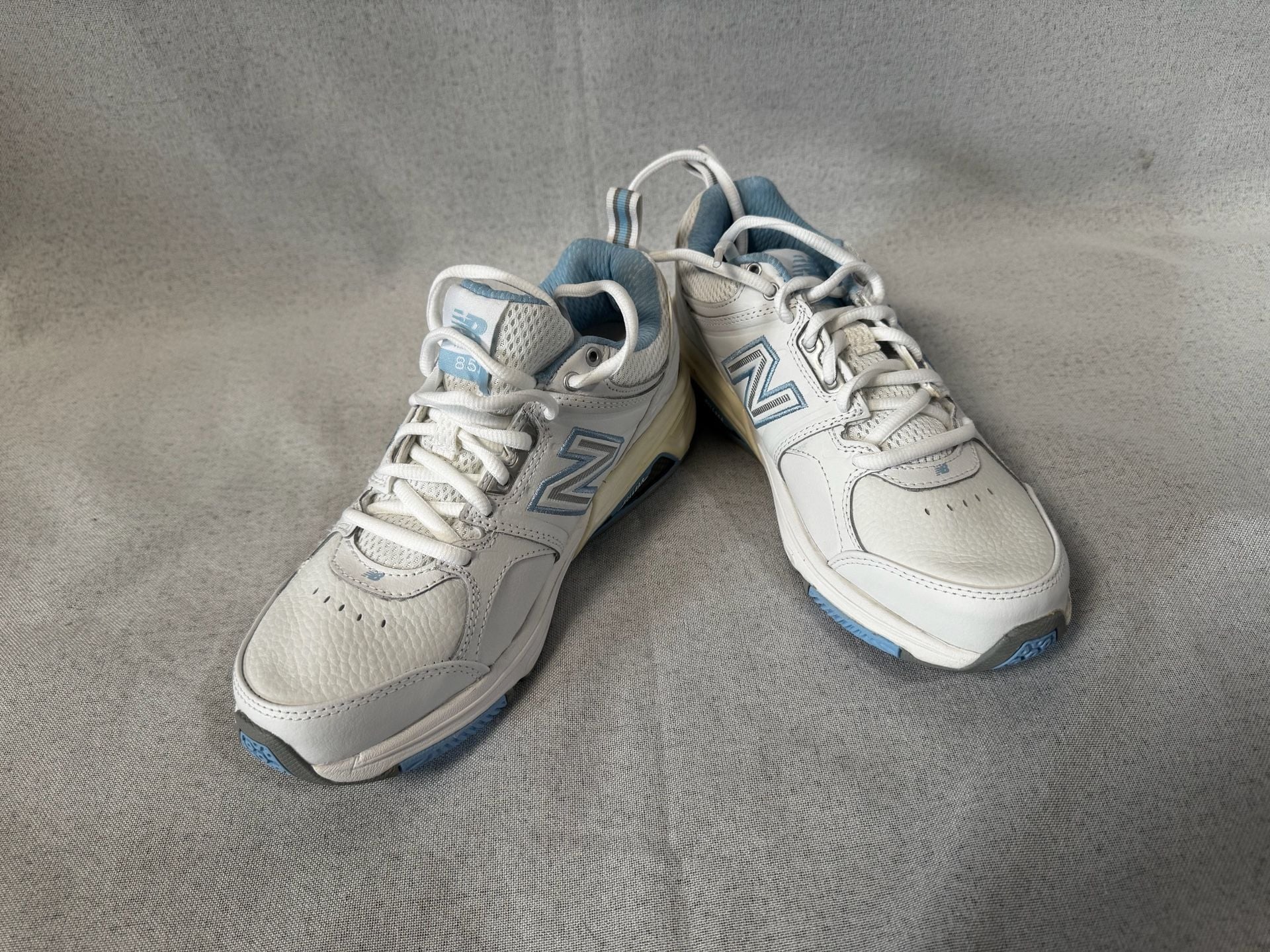 New Balance 857v1 Training Shoes Size 7 White Blue 3