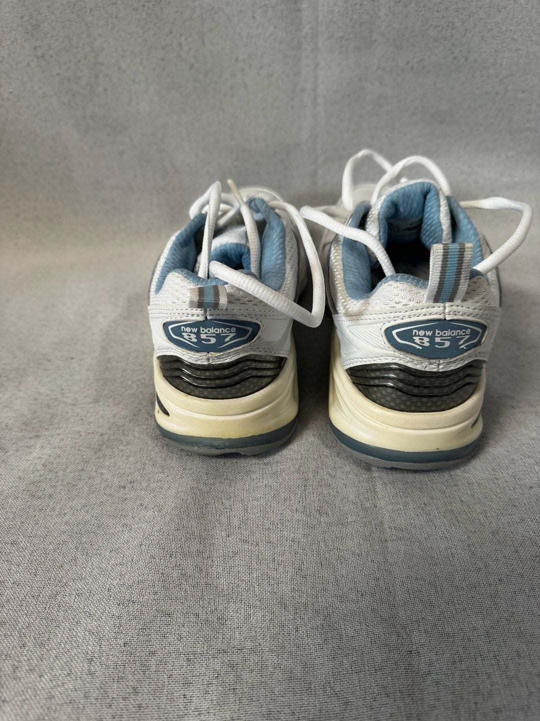 New Balance 857v1 Training Shoes Size 7 White Blue 7