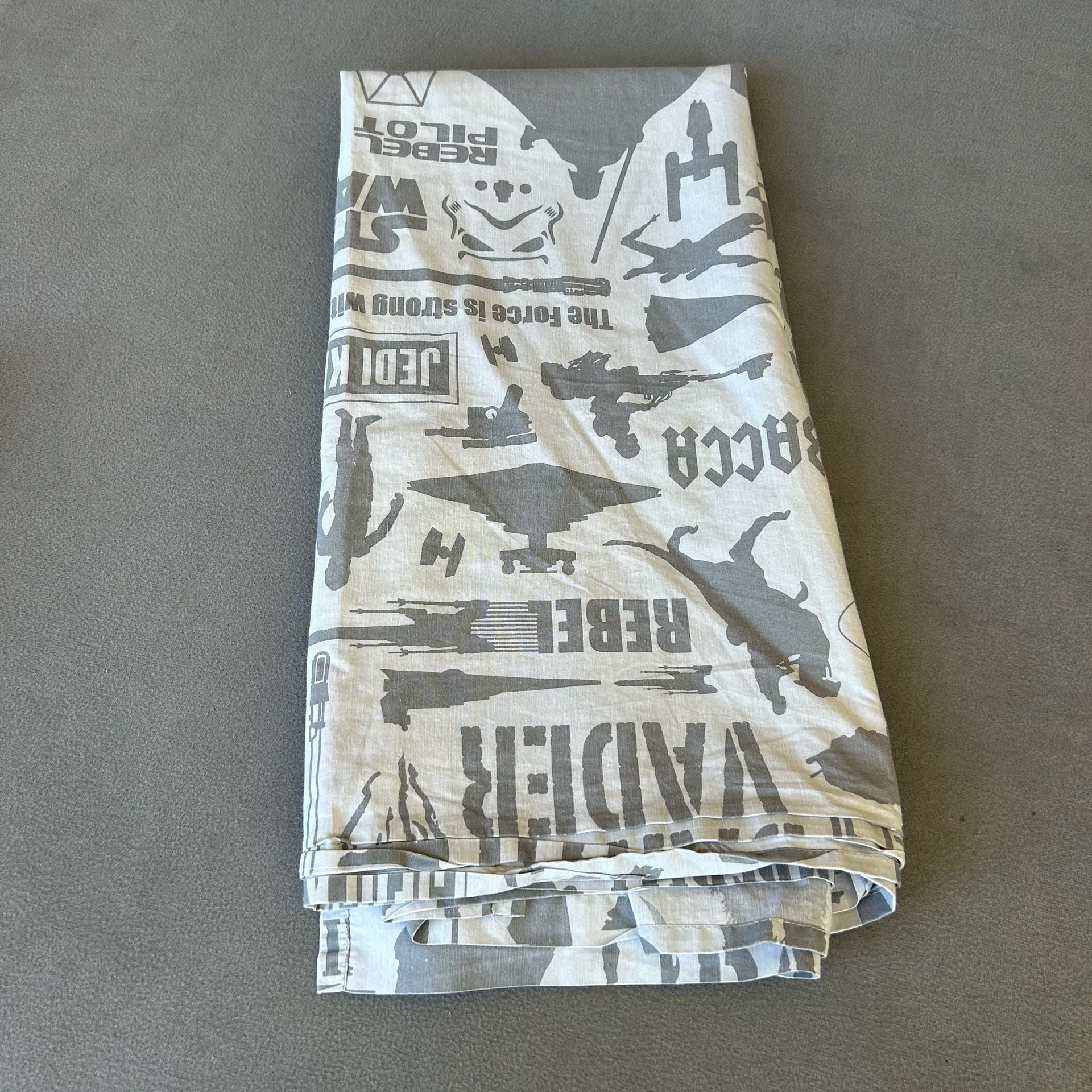 Star Wars Fabric Cotton Darth Vader Stormtrooper Grey White 4